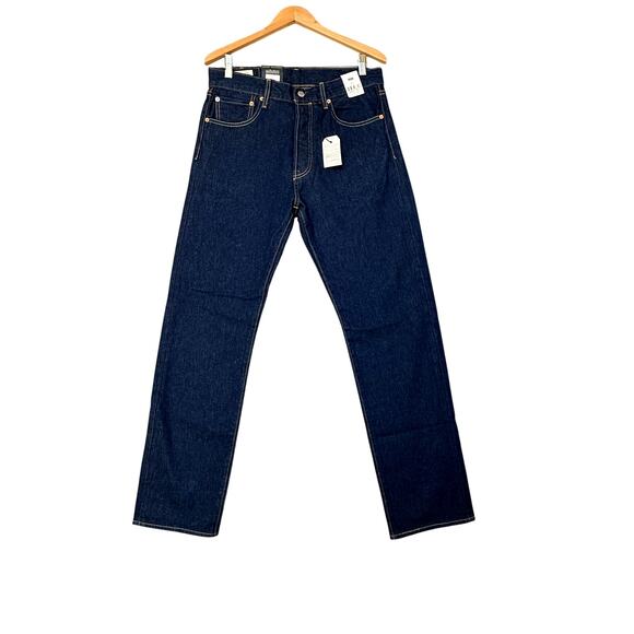 Levis 501 93 Straight 93 Droit Mens Jeans 32x32 Blue Classic Stretch NWT - Picture 1 of 5